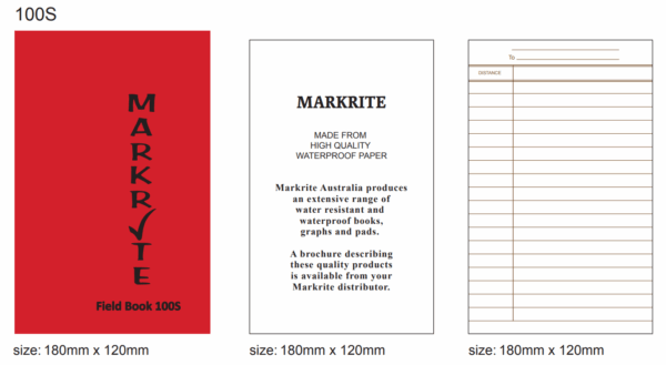 Markrite Rise & Fall Level Book FB100S 180x120mm - Image 3