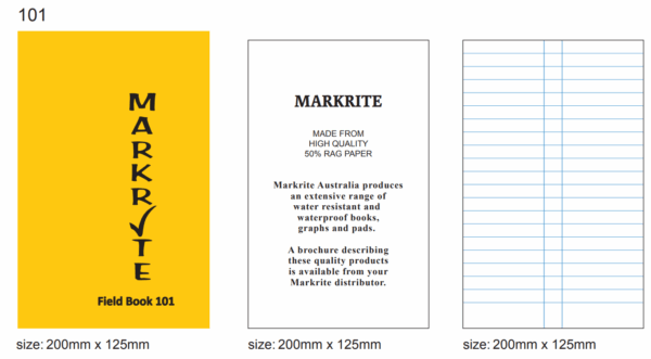 Markrite Ruled Field Book FB101R 200x125mm - Image 5