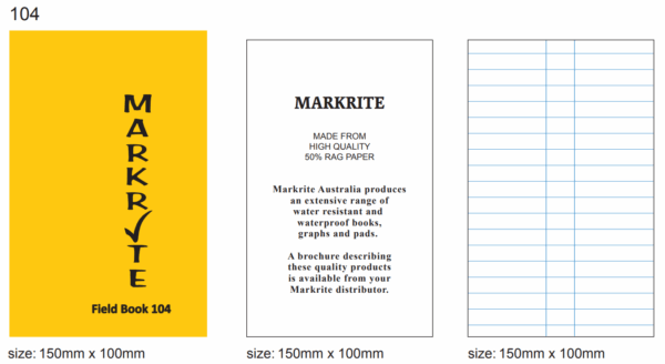 Markrite Ruled Field Book FB104R 150x100mm - Image 4
