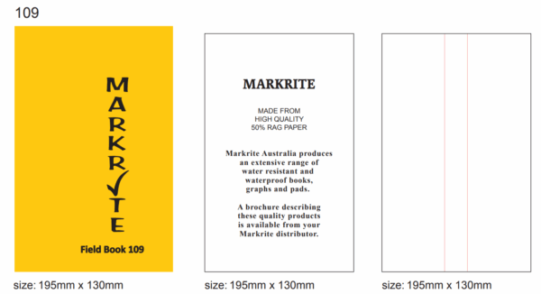 Markrite Field Book FB109 195x130mm - Image 3