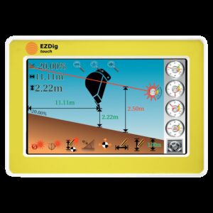EzDig T 2D Excavator Guidance System Touch with 2D Sensor