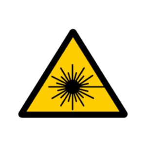 Laser Safety Signs Triangle Only