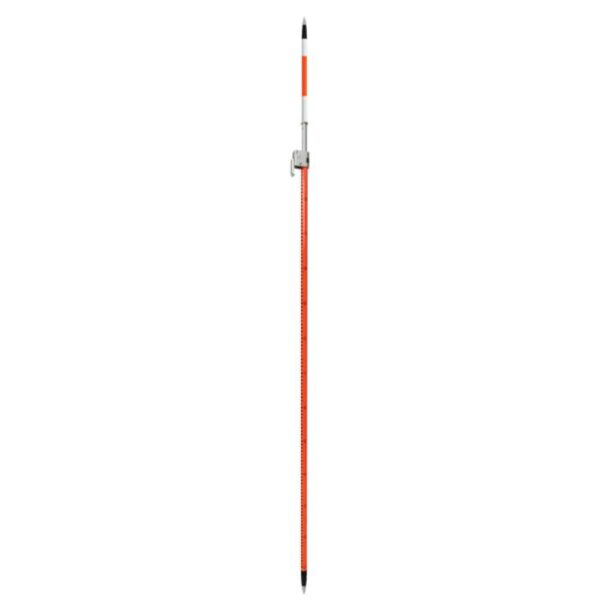 Geodimeter Style Telescoping Prism Pole with Site Rod - Metric